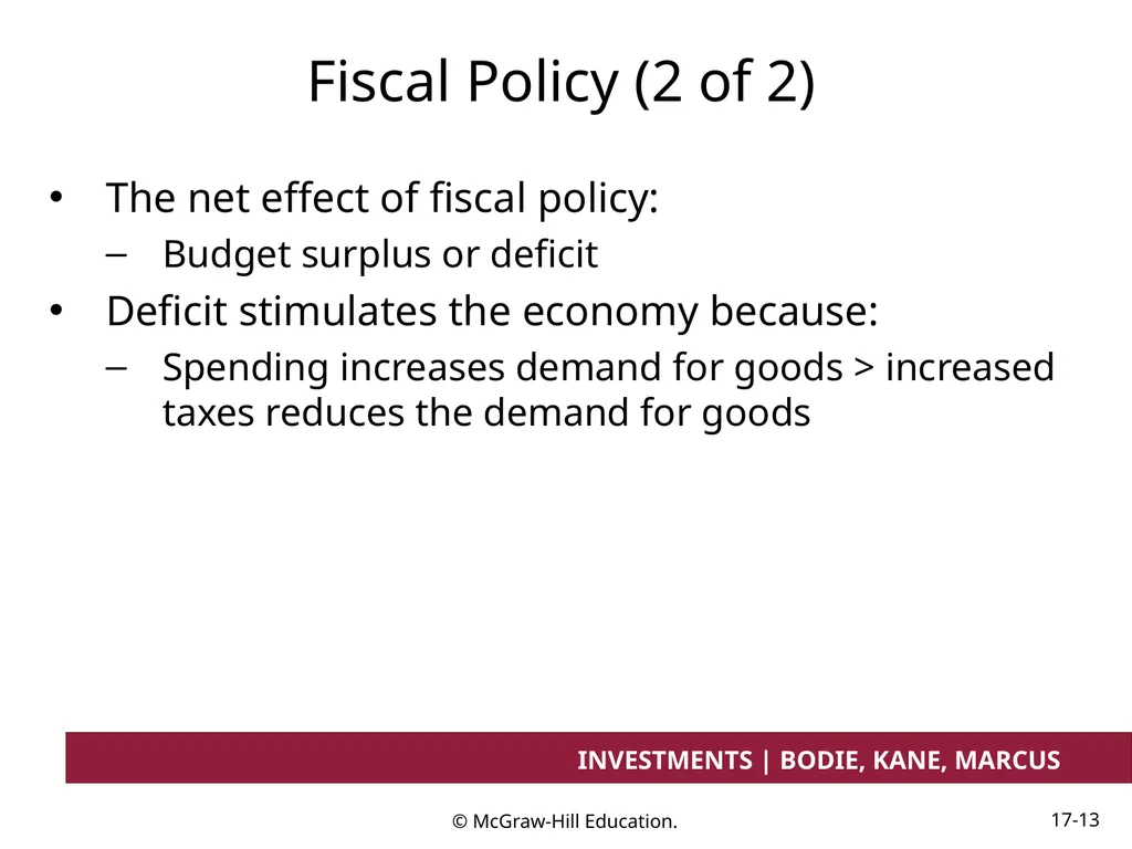 Chapter 17 Investment Considerations: - slide 13 of 46