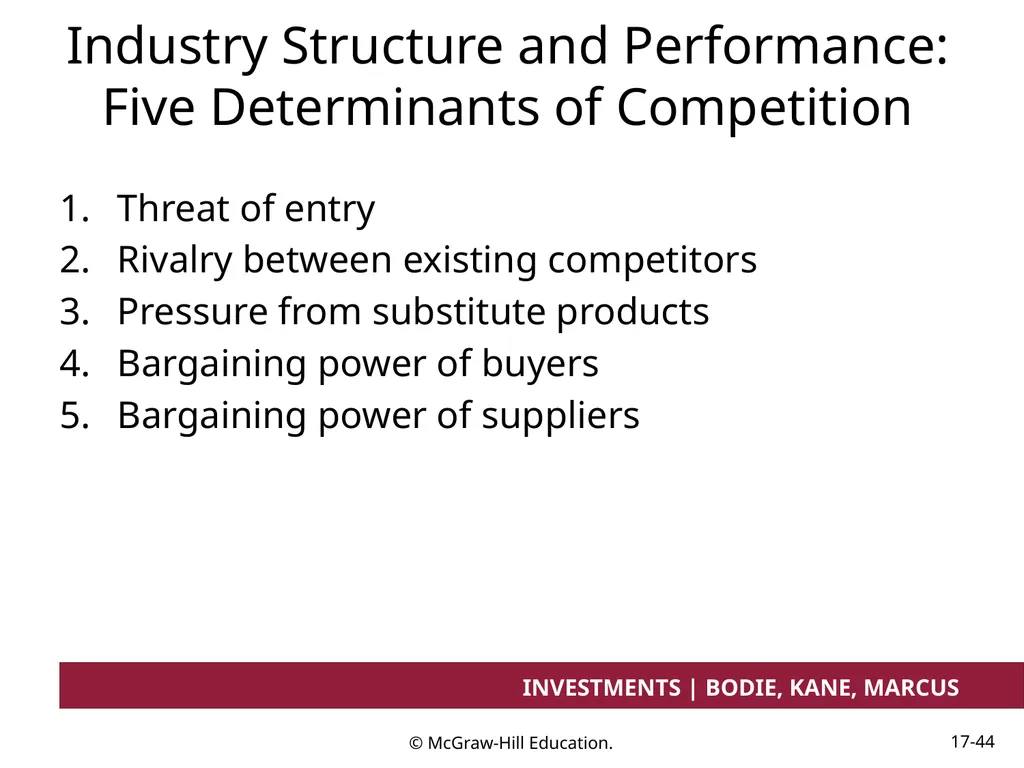 Chapter 17 Investment Considerations: - slide 44 of 46