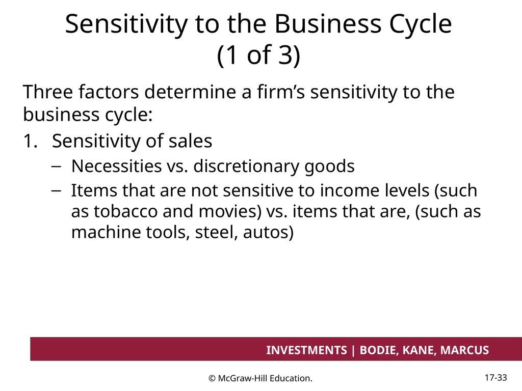 Chapter 17 Investment Considerations: - slide 33 of 46
