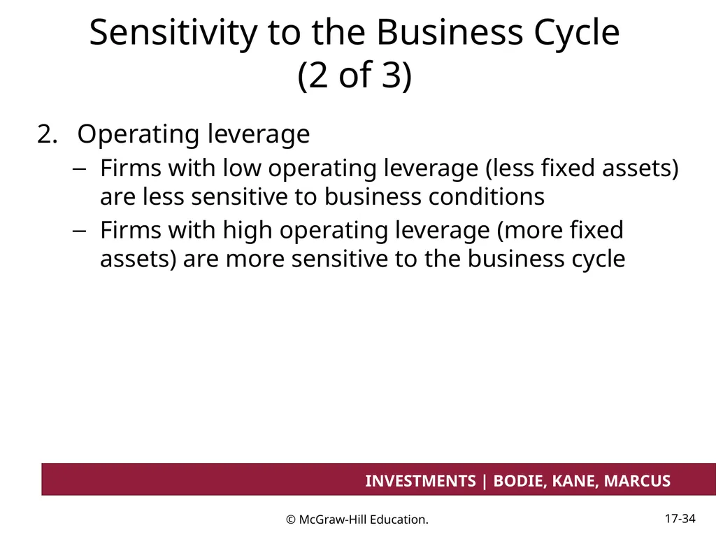 Chapter 17 Investment Considerations: - slide 34 of 46