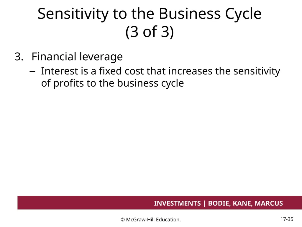 Chapter 17 Investment Considerations: - slide 35 of 46