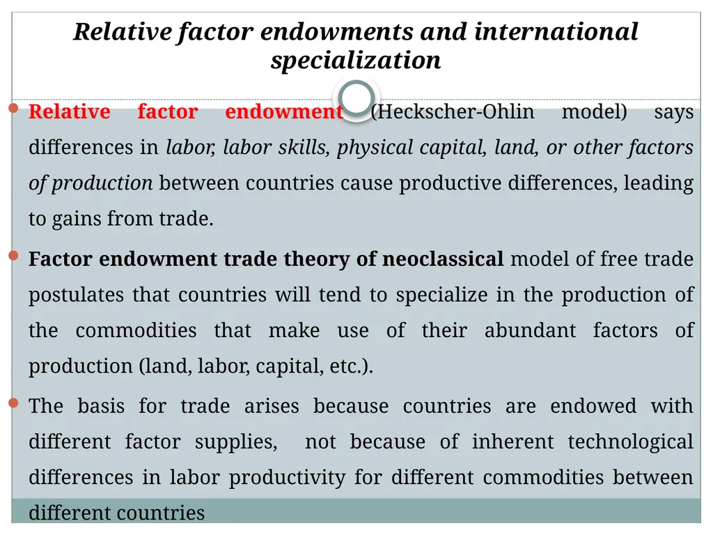 Chapter-Five International Trade Theory and - slide 13 of 52