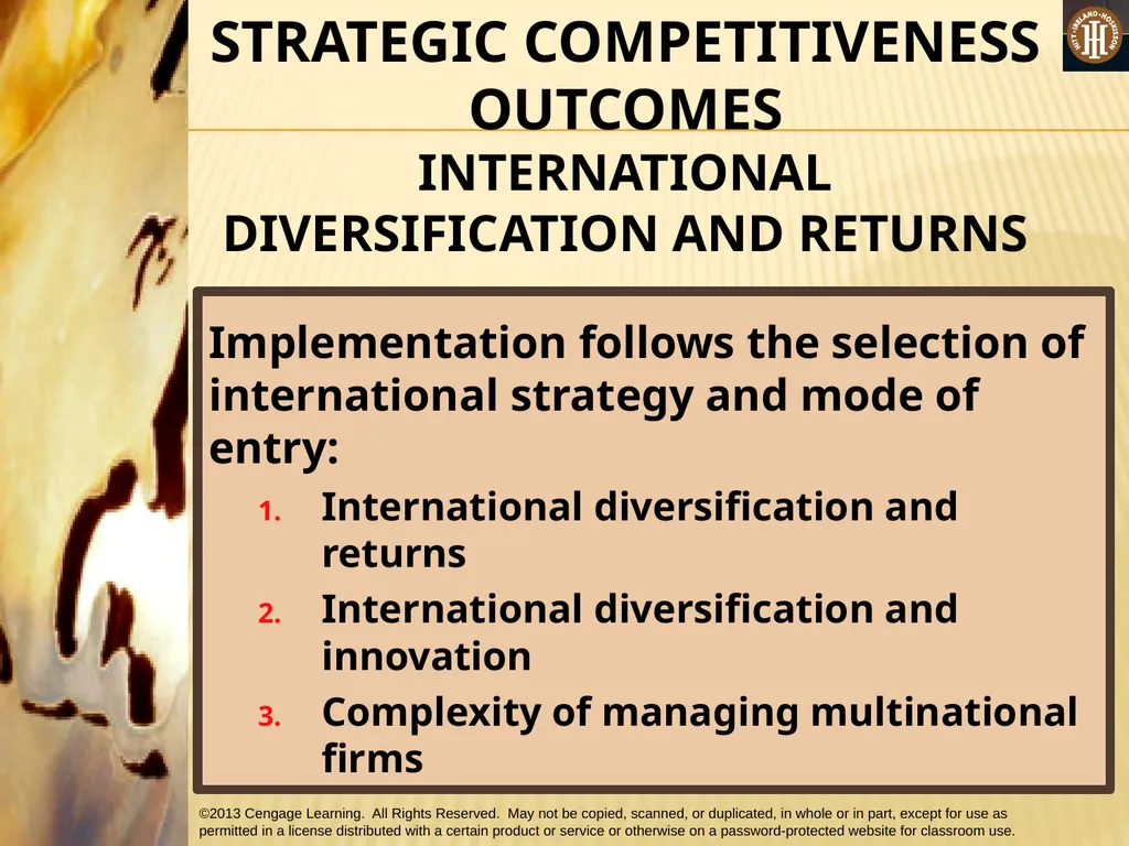 PART 2: STRATEGIC ACTIONS: STRATEGY FORMULATION - slide 70 of 76
