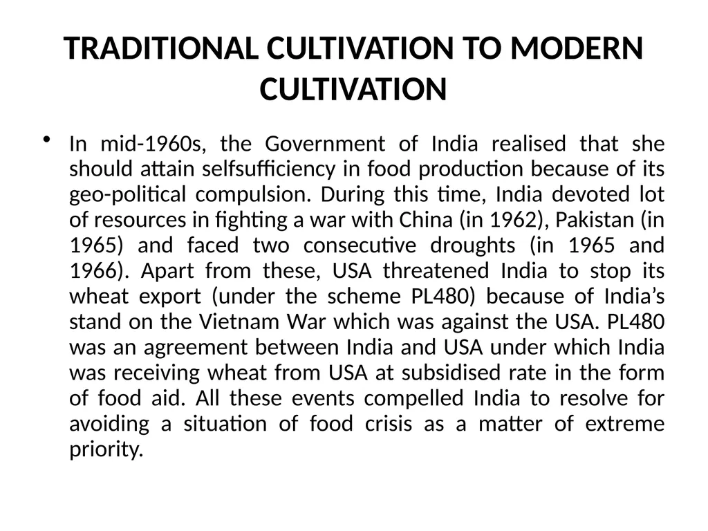 Performance of Agricultural Sector Prepared By Dr. - slide 6 of 12