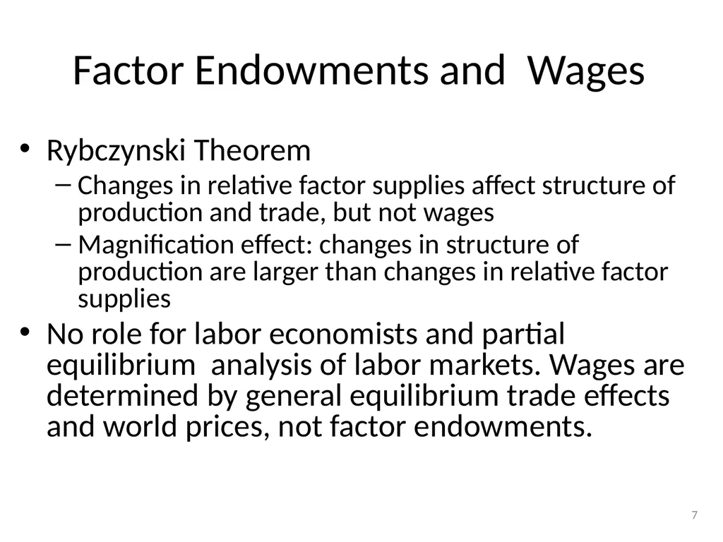 Factor Immobility, Unemployment, Wages, Prices, - slide 6 of 29