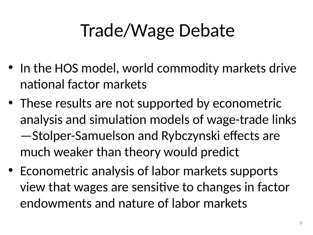 Factor Immobility, Unemployment, Wages, Prices, - slide 8 of 29