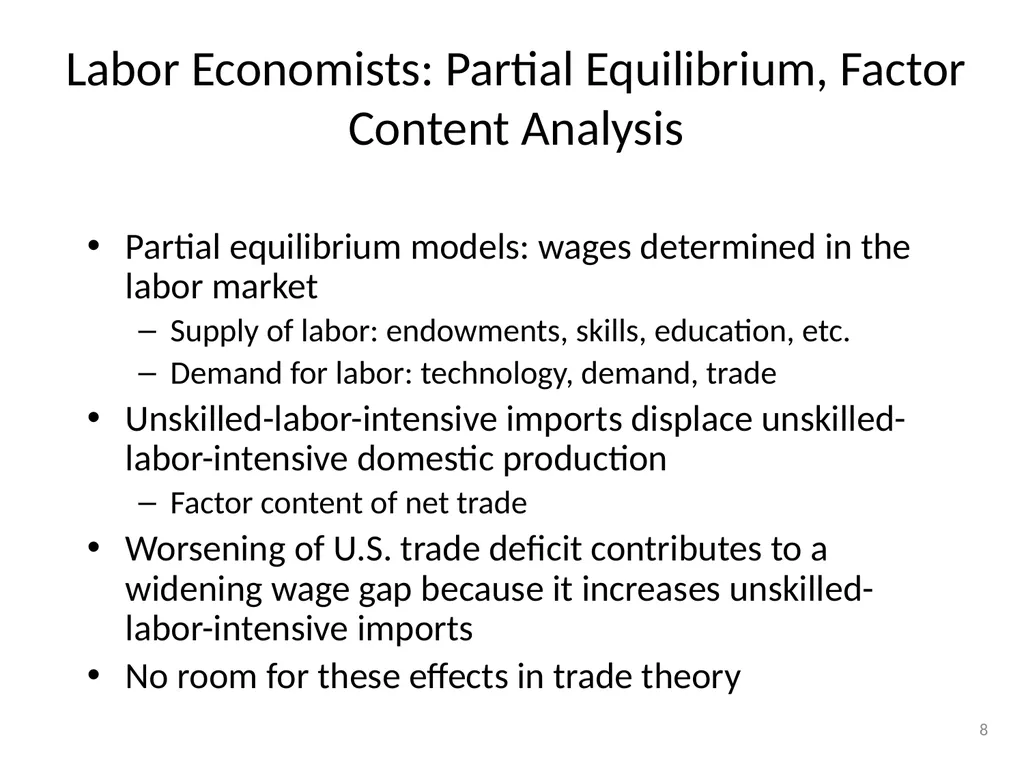 Factor Immobility, Unemployment, Wages, Prices, - slide 7 of 29