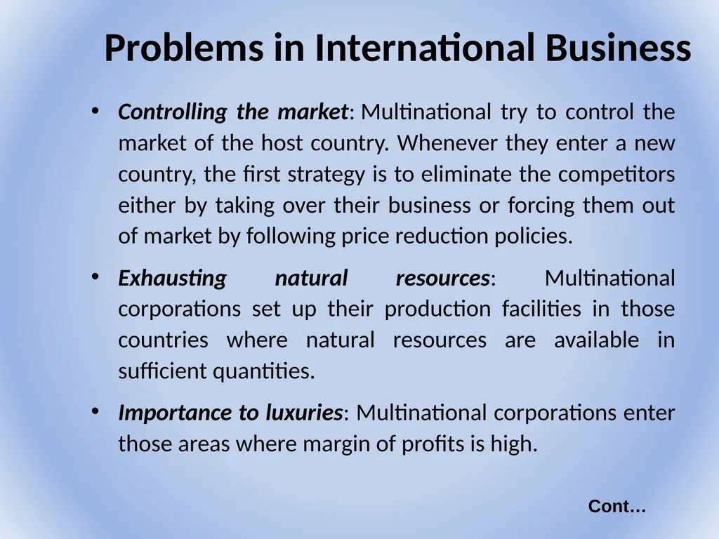 International Business Environment Dr.A.ANTONYRAJ - slide 8 of 26