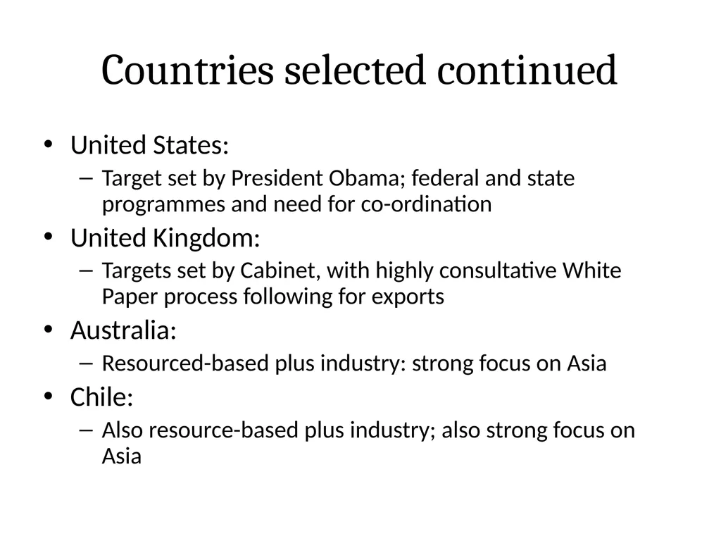 National Export Strategy Subtitle: International - slide 3 of 28