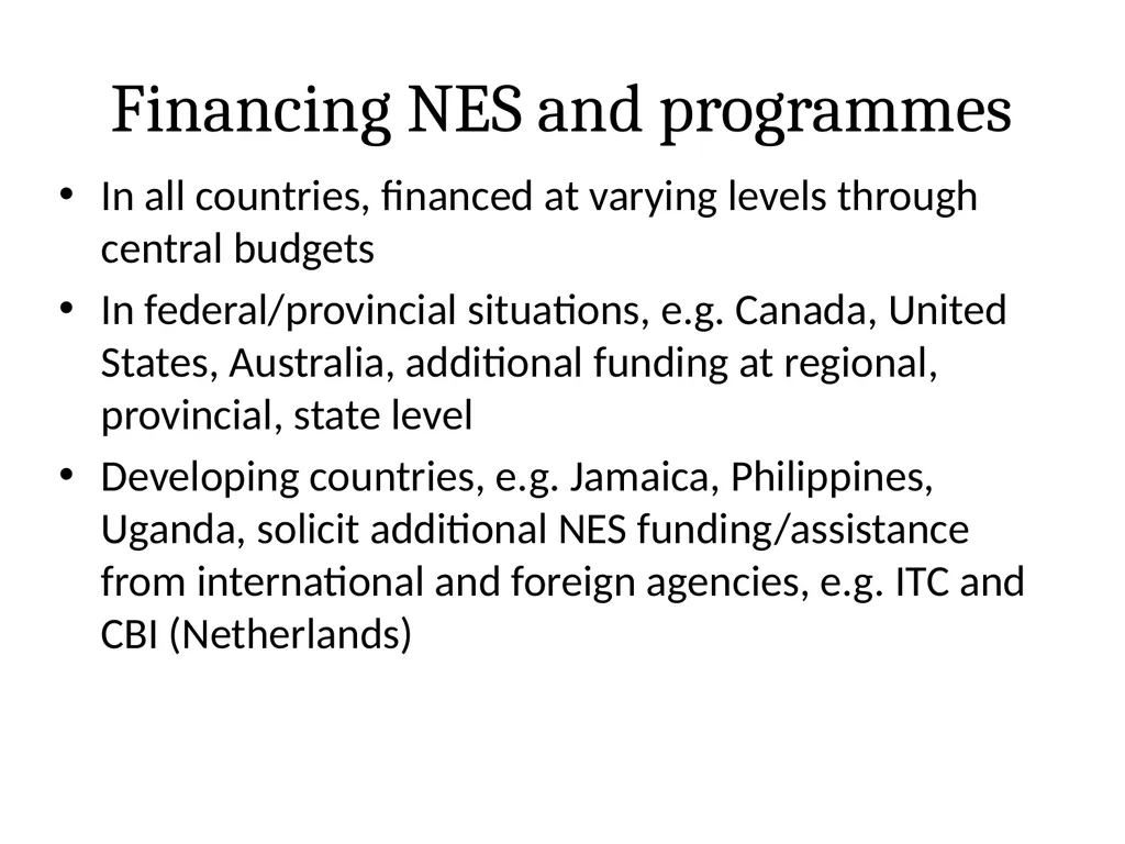 National Export Strategy Subtitle: International - slide 16 of 28