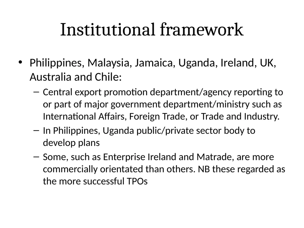 National Export Strategy Subtitle: International - slide 12 of 28