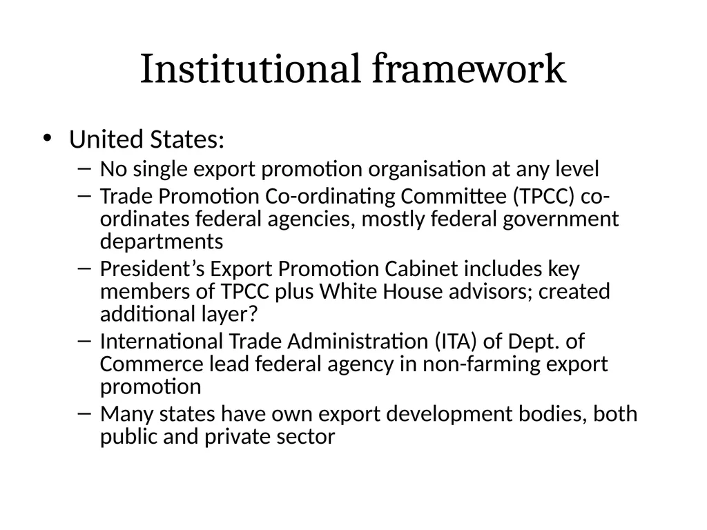 National Export Strategy Subtitle: International - slide 14 of 28