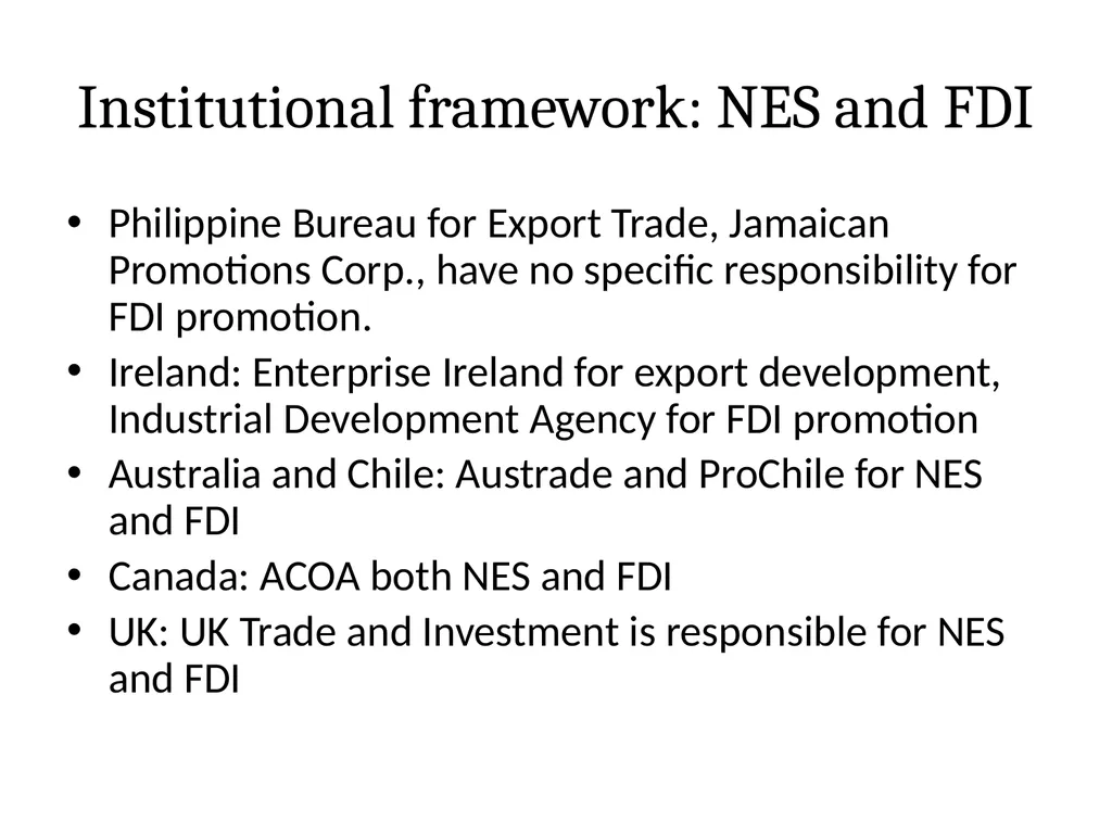 National Export Strategy Subtitle: International - slide 15 of 28