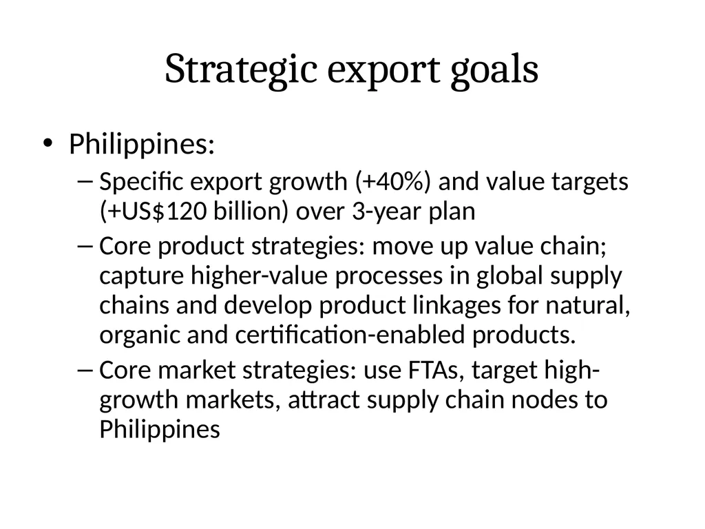 National Export Strategy Subtitle: International - slide 6 of 28