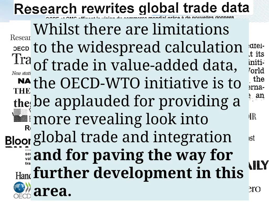 OECD-WTO TiVA database Eurostat Seminar: Global - slide 15 of 22