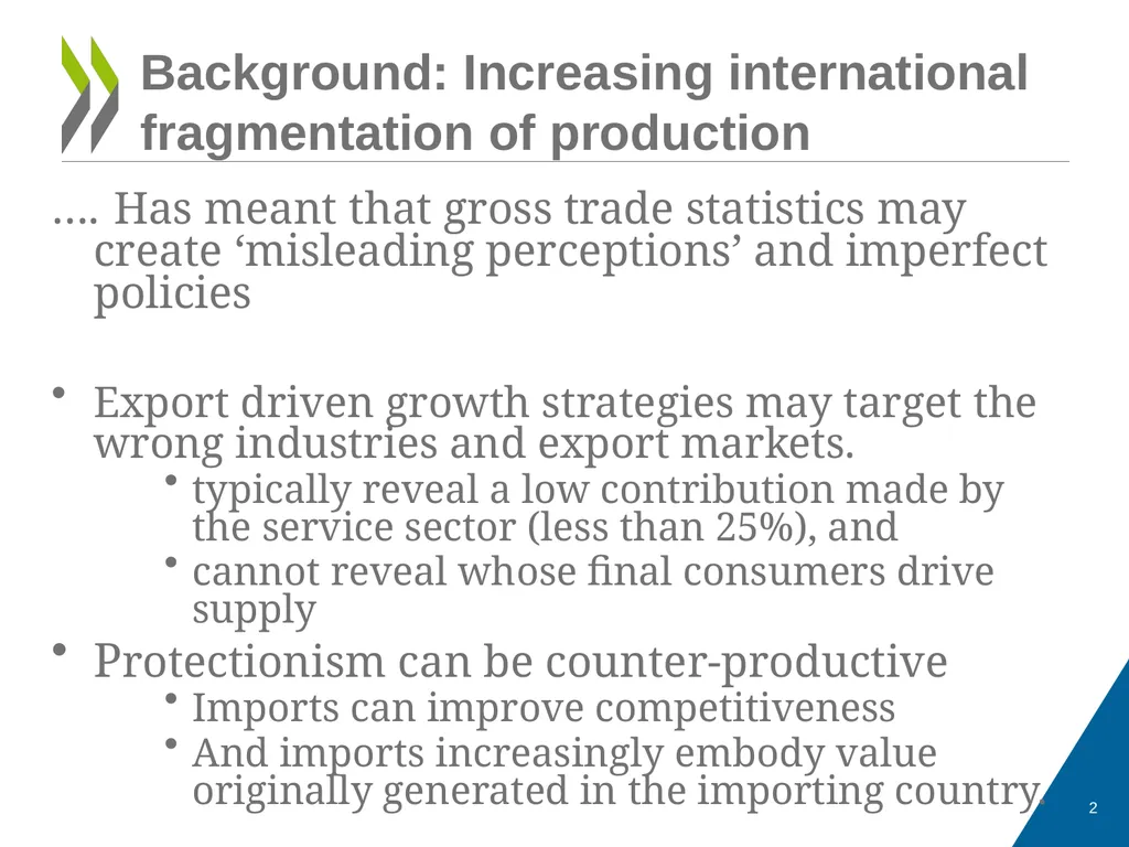 OECD-WTO TiVA database Eurostat Seminar: Global - slide 2 of 22