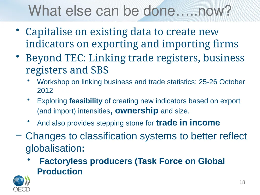 OECD-WTO TiVA database Eurostat Seminar: Global - slide 18 of 22