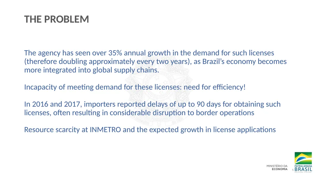 TFA IMPLEMENTATION IN BRAZIL THROUGH - slide 5 of 12