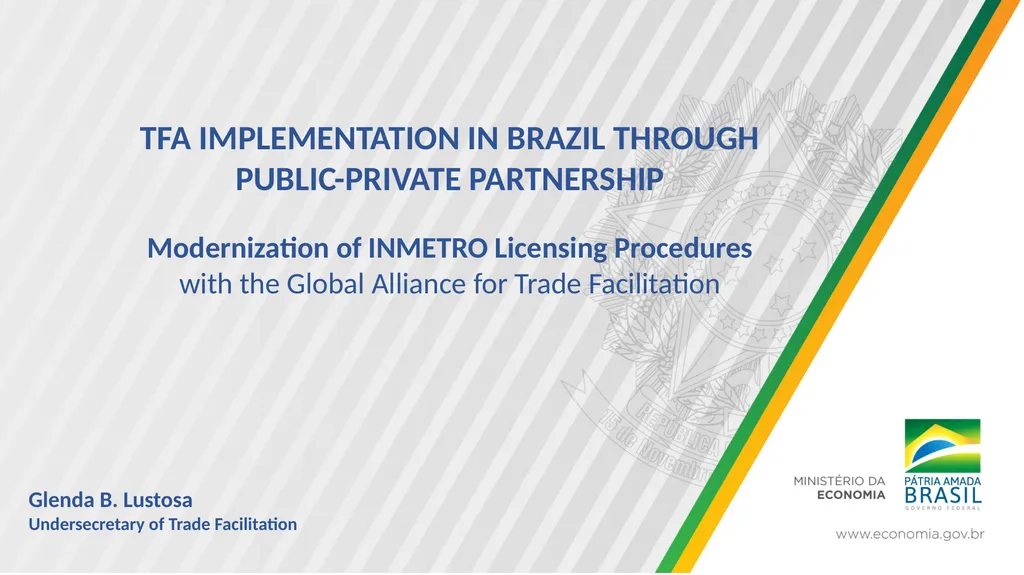 TFA IMPLEMENTATION IN BRAZIL THROUGH - slide 1 of 12