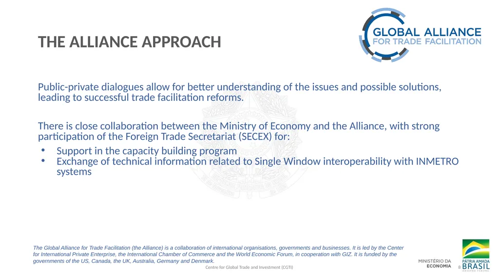 TFA IMPLEMENTATION IN BRAZIL THROUGH - slide 8 of 12