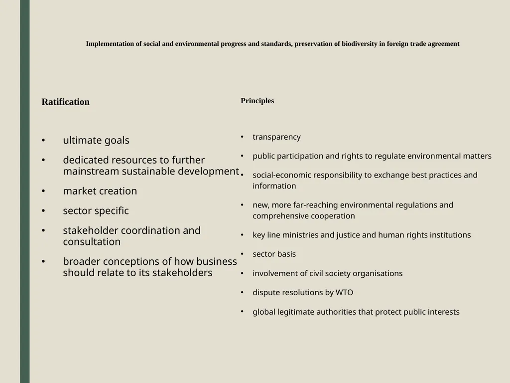 Ratify and Implement the New Measures of Trade - slide 4 of 11