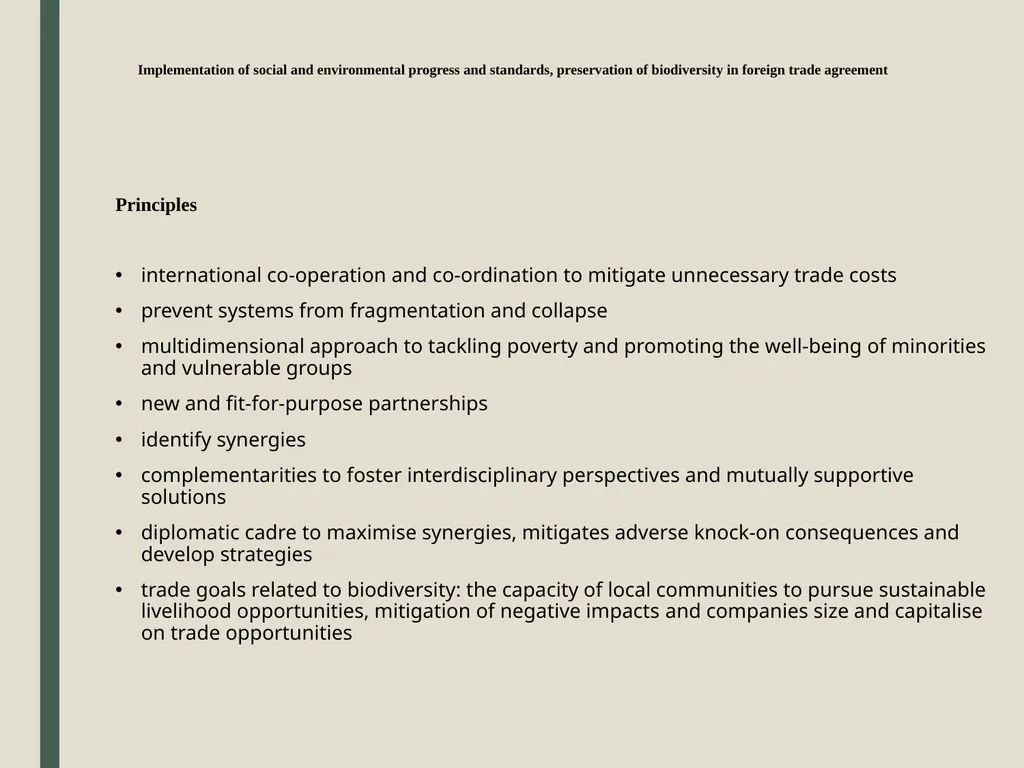 Ratify and Implement the New Measures of Trade - slide 5 of 11