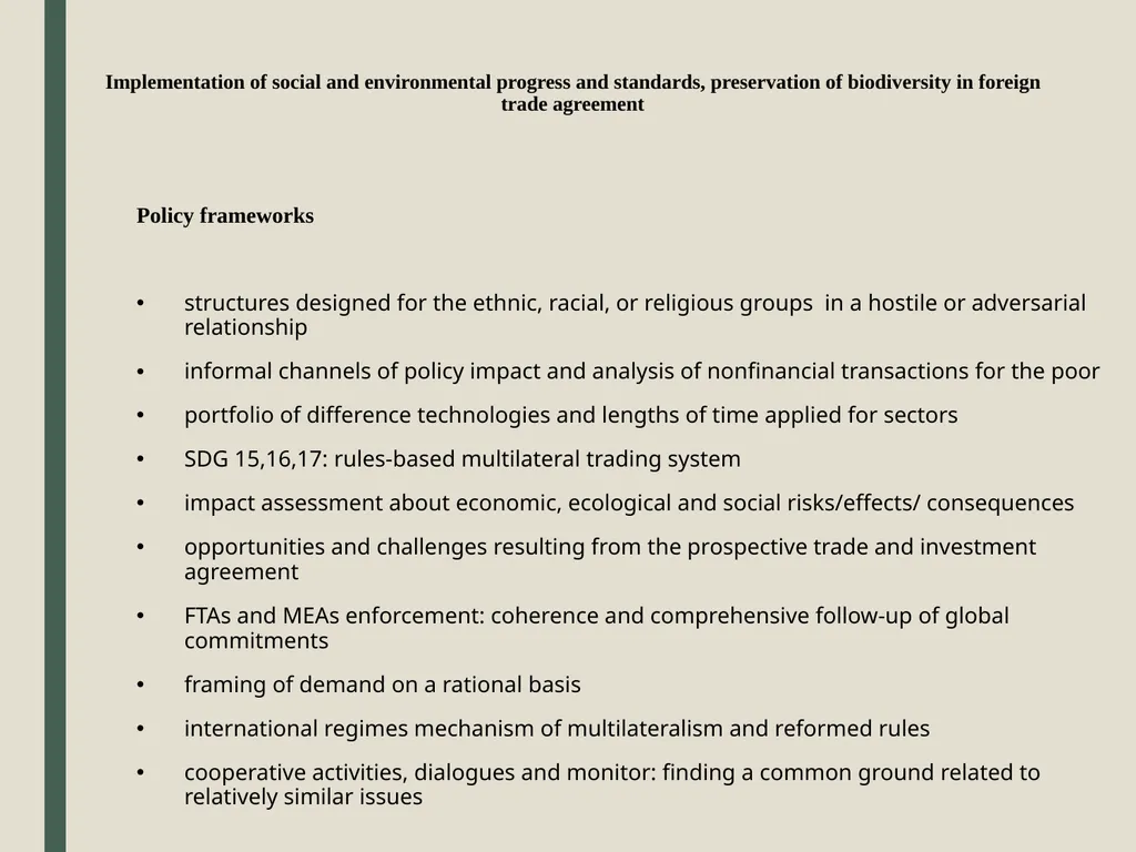 Ratify and Implement the New Measures of Trade - slide 6 of 11