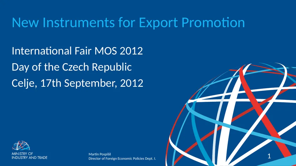 New Instruments for Export Promotion International