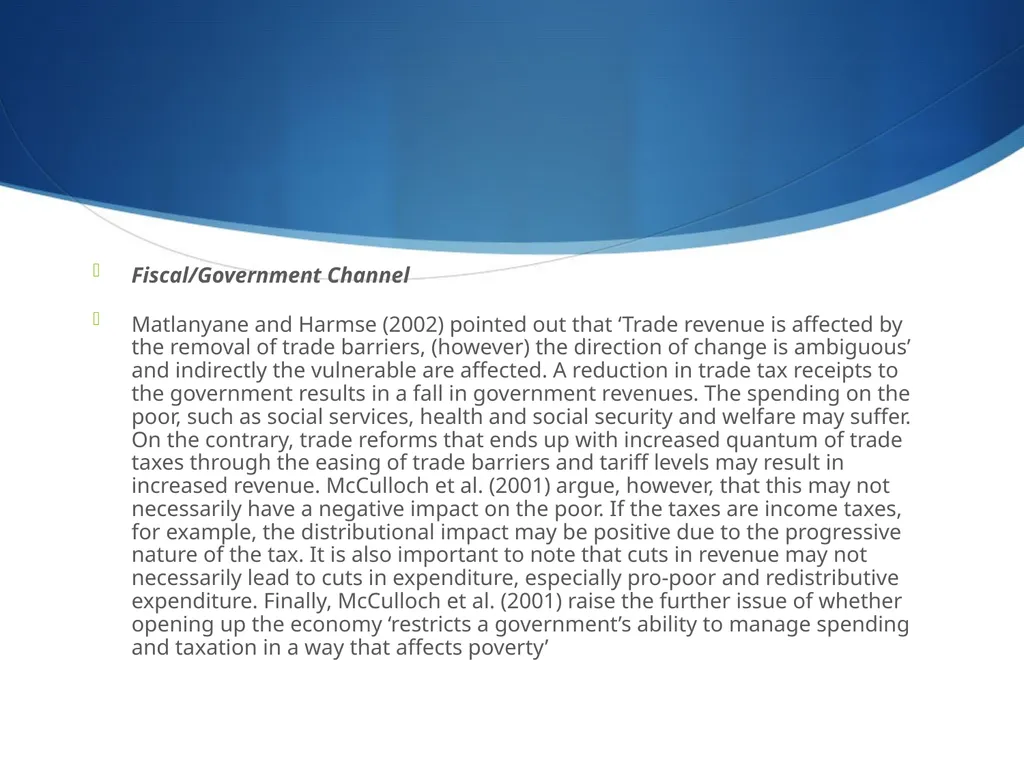TRADE AND POVERTY REDUCTION IN AFRICA Fauzel S, - slide 7 of 19