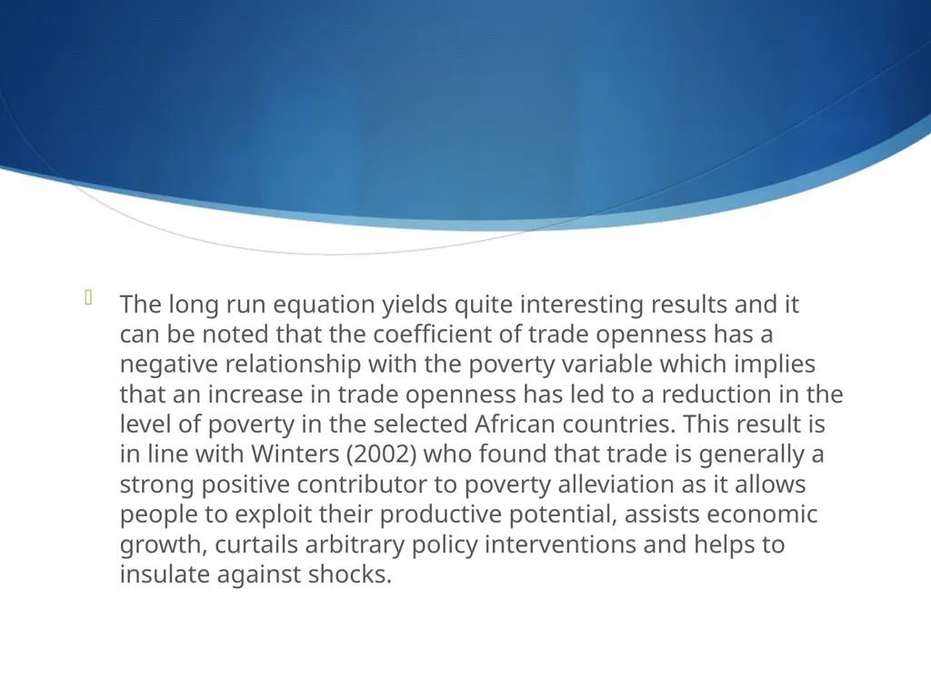 TRADE AND POVERTY REDUCTION IN AFRICA Fauzel S, - slide 15 of 19