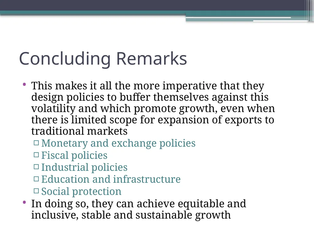 POST FINANCIAL CRISIS: Options for SIDS & emerging - slide 24 of 24