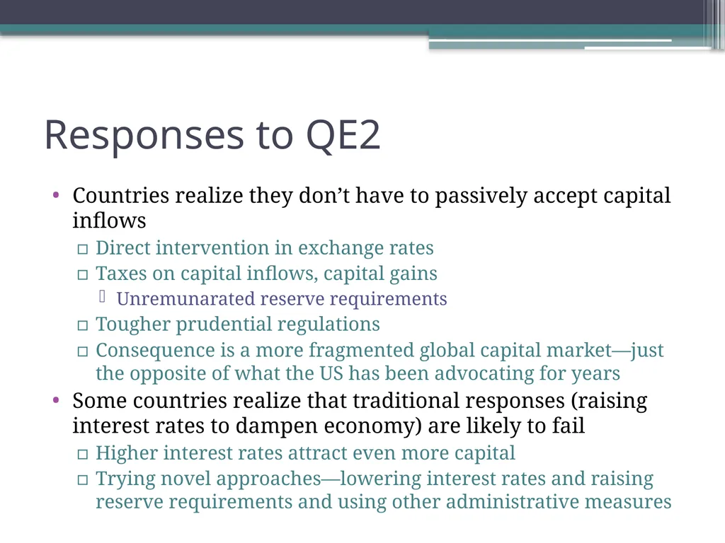 POST FINANCIAL CRISIS: Options for SIDS & emerging - slide 12 of 24