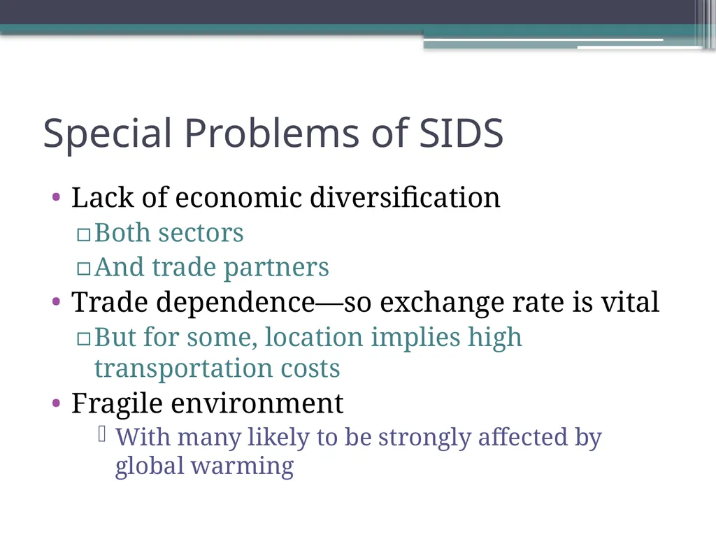 POST FINANCIAL CRISIS: Options for SIDS & emerging - slide 17 of 24