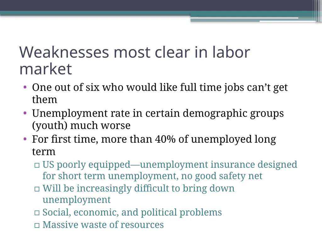 POST FINANCIAL CRISIS: Options for SIDS & emerging - slide 5 of 24
