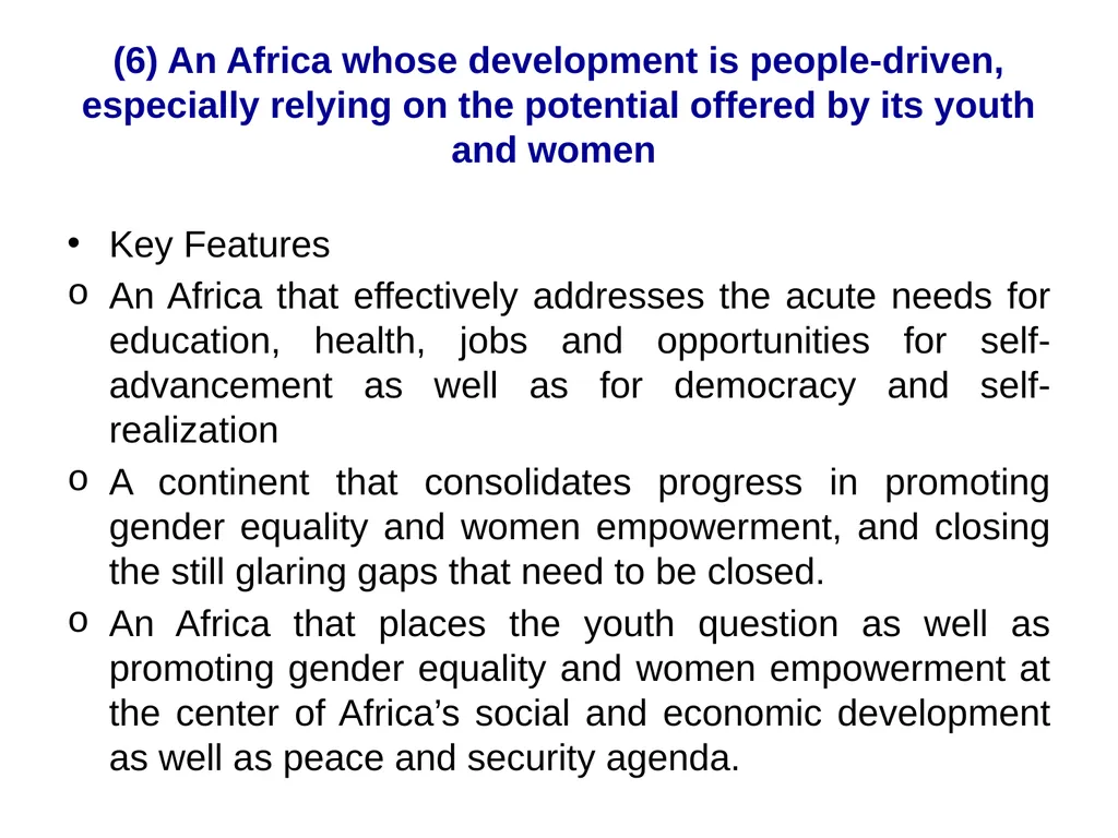 AGENDA 2063: A Shared Strategic Framework for - slide 32 of 38