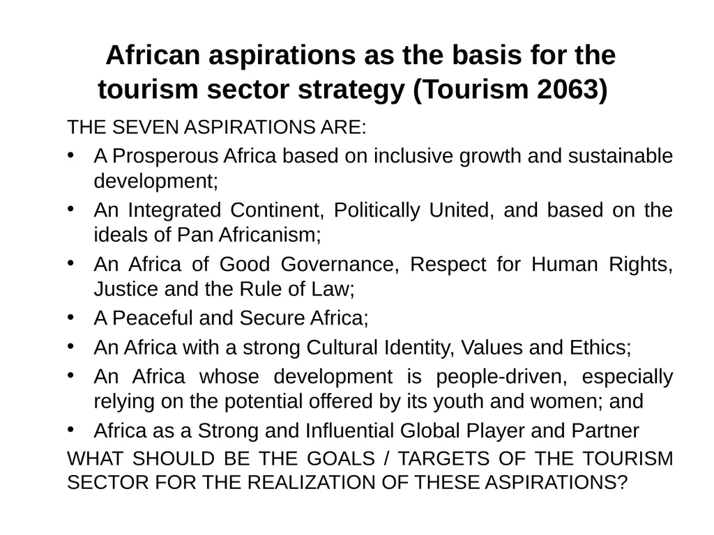 AGENDA 2063: A Shared Strategic Framework for - slide 18 of 38