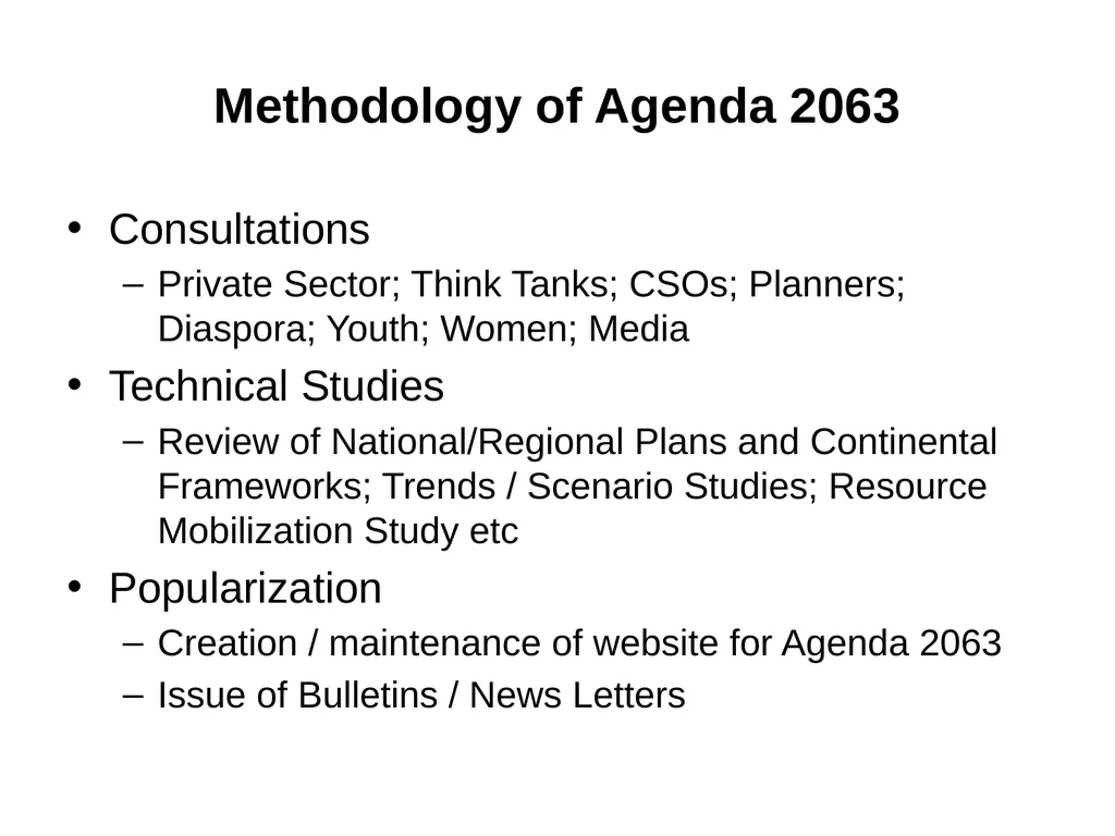 AGENDA 2063: A Shared Strategic Framework for - slide 14 of 38