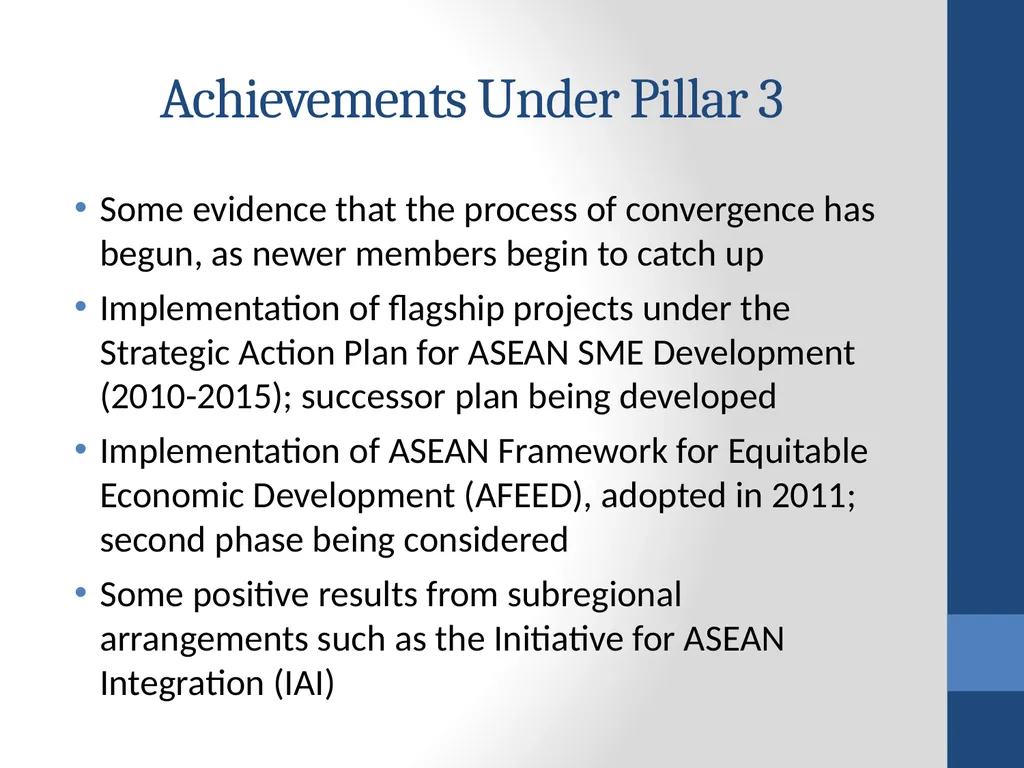 Towards an ASEAN Economic Community (AEC): - slide 14 of 25