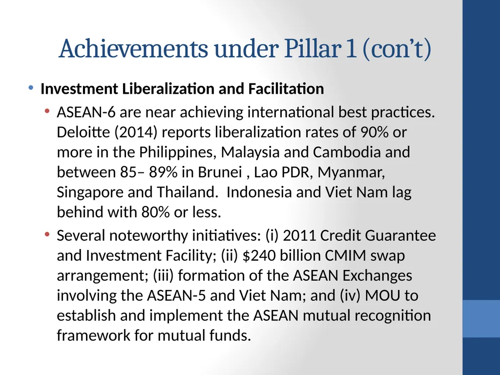 Towards an ASEAN Economic Community (AEC): - slide 9 of 25