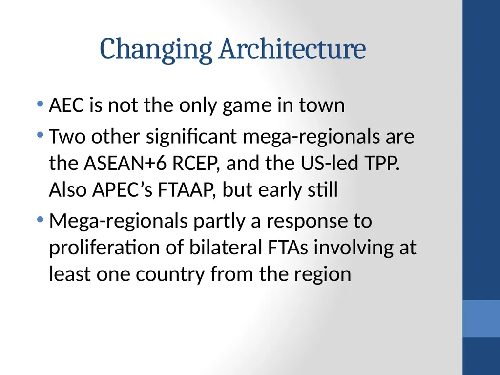 Towards an ASEAN Economic Community (AEC): - slide 19 of 25