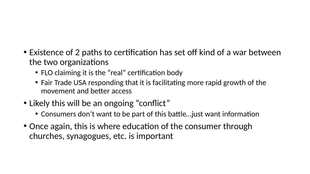 Fair Trade – Structure and Impact How Fair Trade - slide 16 of 51