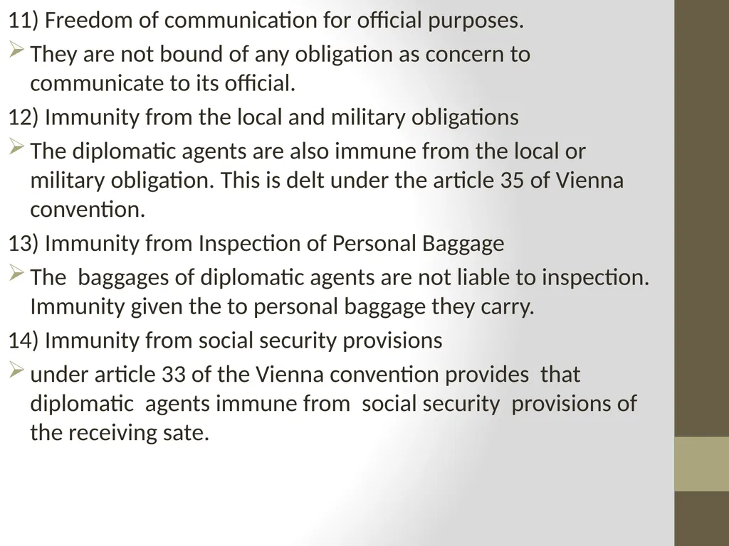 DIPLOMATIC AGENTS - Dr. Anita M. J Role of - slide 11 of 17