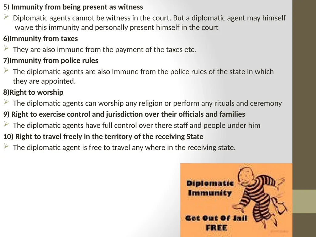 DIPLOMATIC AGENTS - Dr. Anita M. J Role of - slide 10 of 17