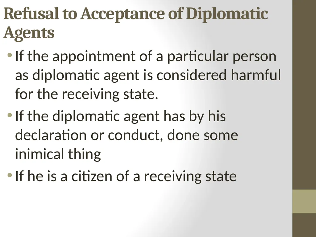 DIPLOMATIC AGENTS - Dr. Anita M. J Role of - slide 16 of 17