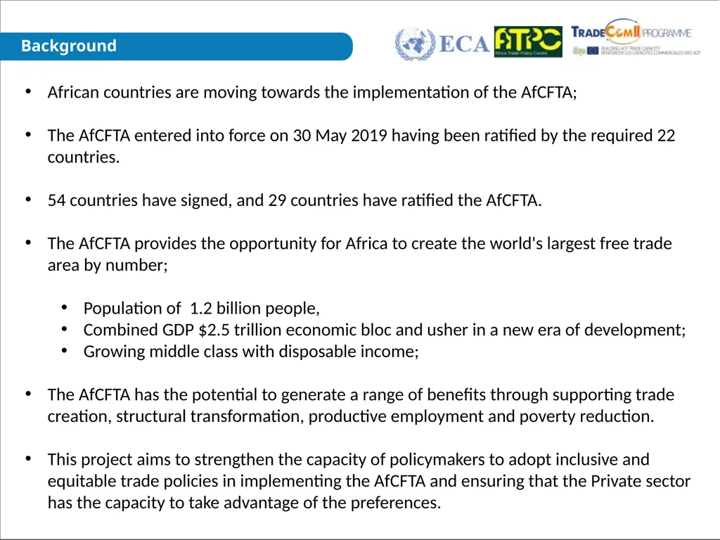 EPAs and WTO Processes Project on capacity - slide 4 of 9