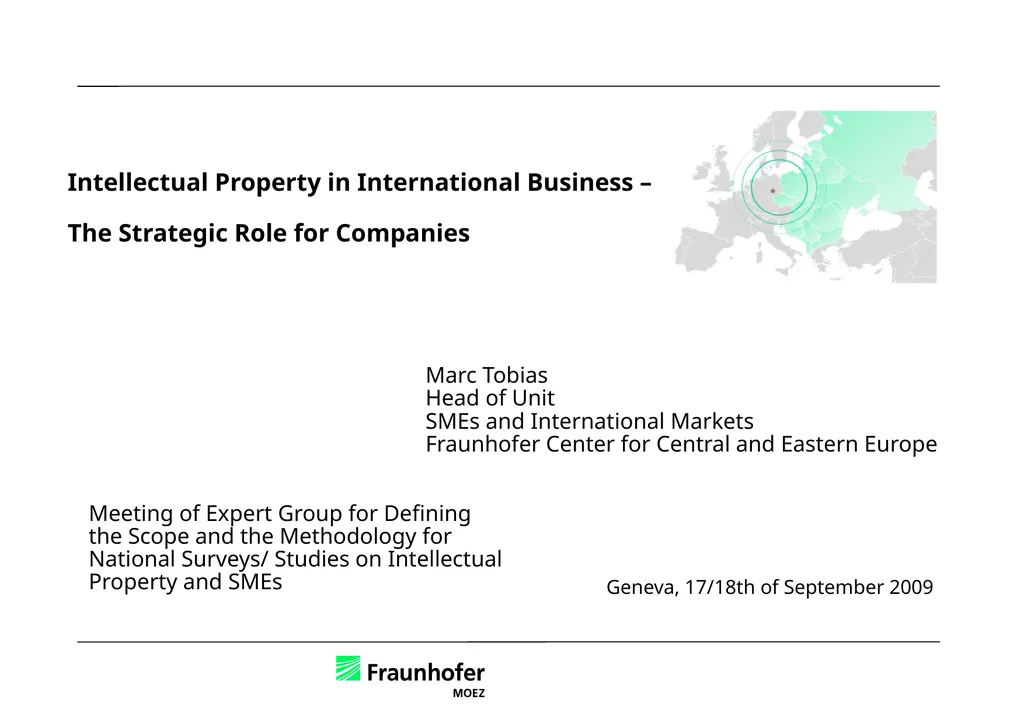 Intellectual Property in International Business – - slide 29 of 48
