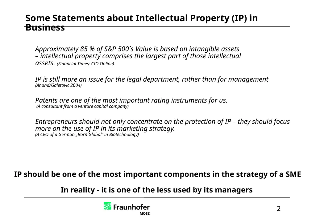 Intellectual Property in International Business – - slide 30 of 48