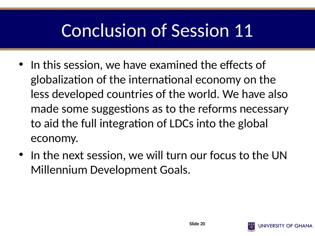 POLI 211 Introduction to Development Studies - slide 20 of 21