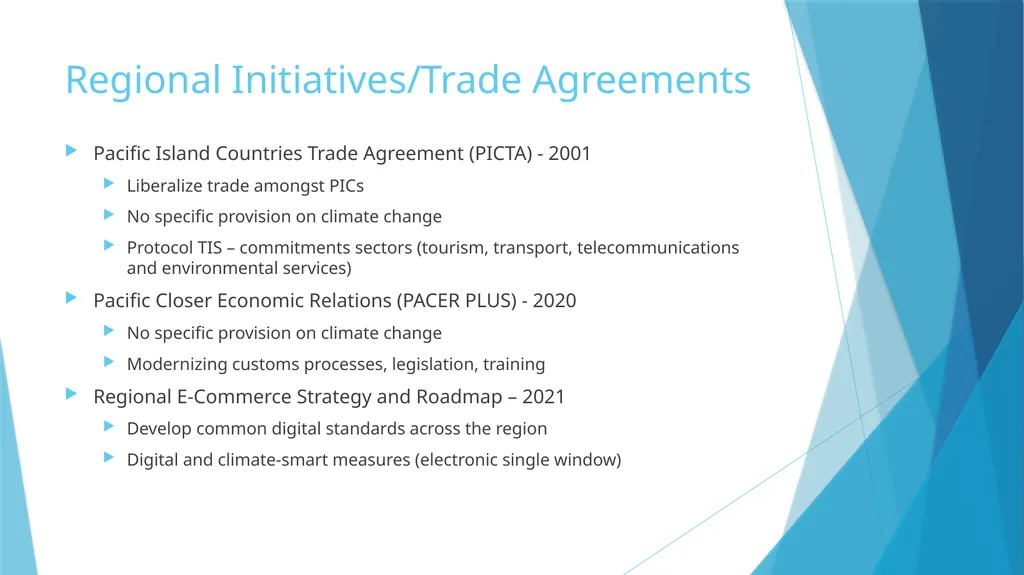 The application of trade and investment regimes - slide 10 of 18