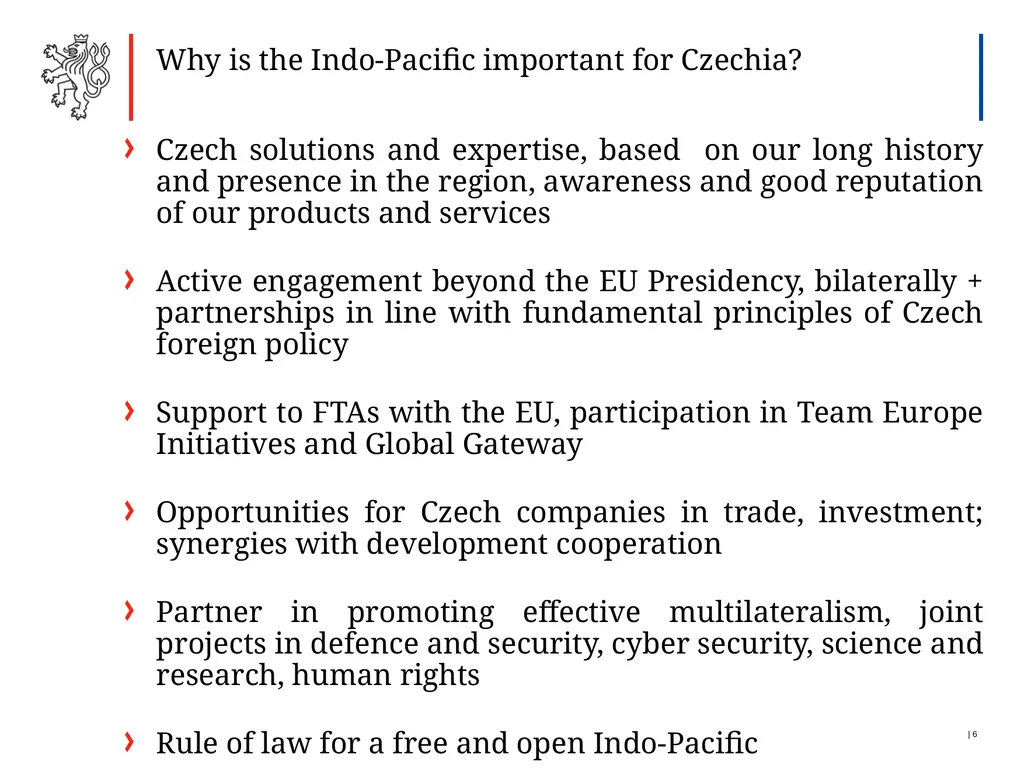 Czech strategy for cooperation with the - slide 6 of 15